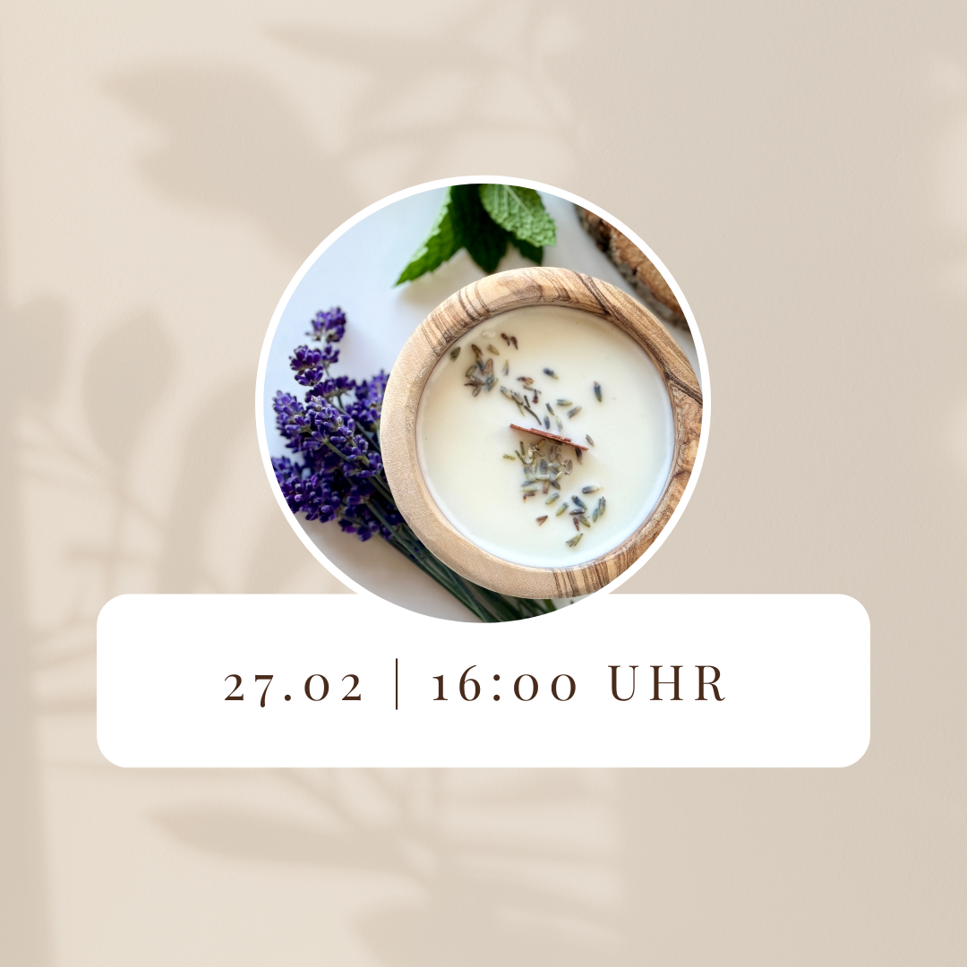 Kerzenworkshop Olivenschalen 27.02.26 um 16 Uhr