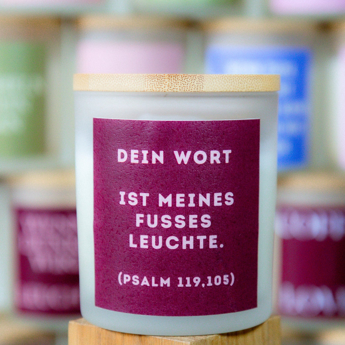 Meines Fusses Leuchte - Duftkerze mit Spruch