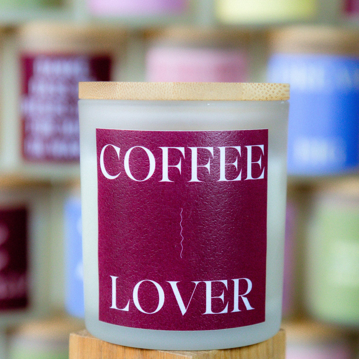 Coffee Lover - Duftkerze mit Spruch