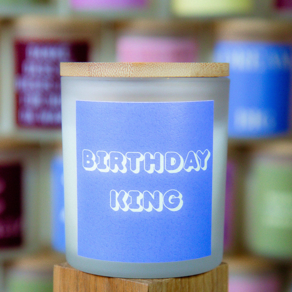 Birthday King - Duftkerze mit Spruch
