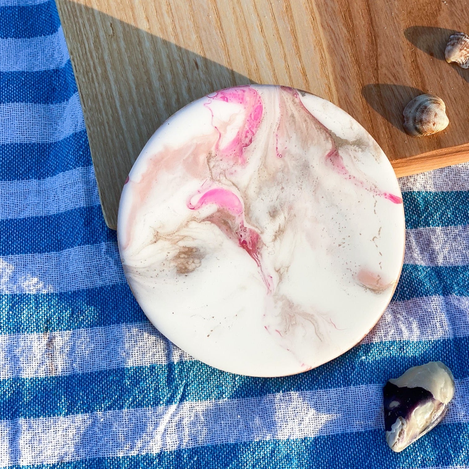 Marmor Untersetzer Rosé