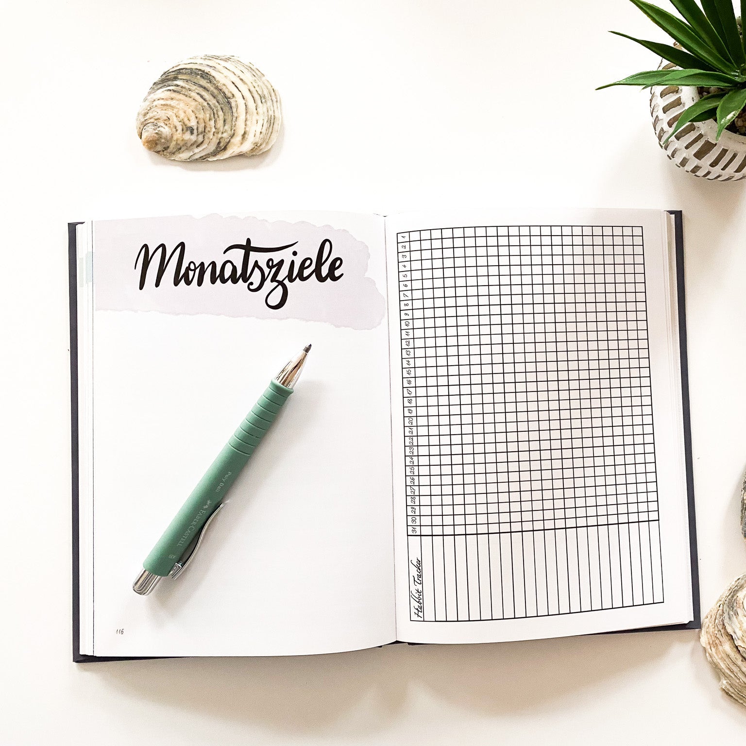 Bullet Journal im Handlettering Design