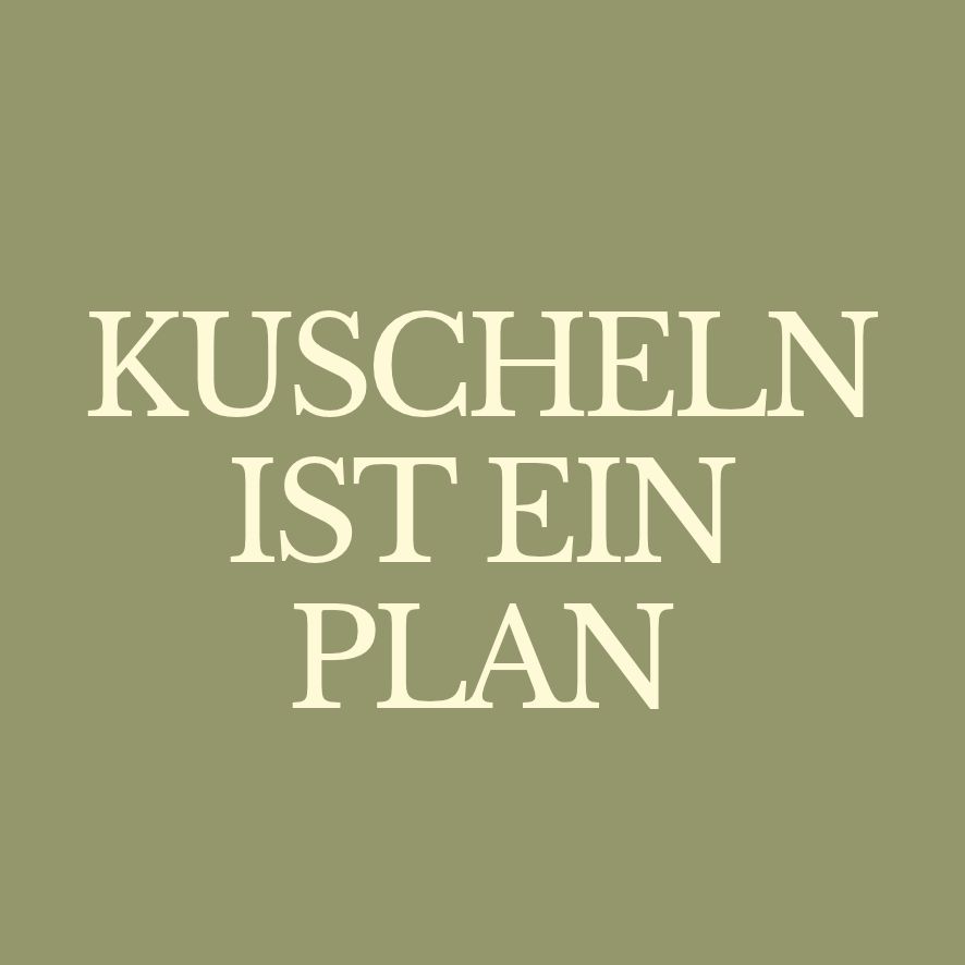 Kuscheln - Duftkerze mit Spruch
