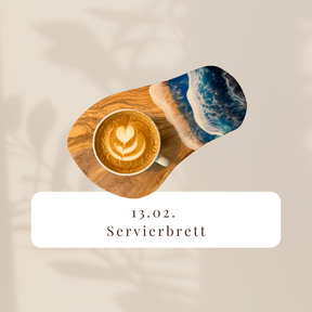 Resinworkshop - Entdecke die Kunst des Resin - Gieße dein Servierbrett im Meeresdesign 13. Februar 2026