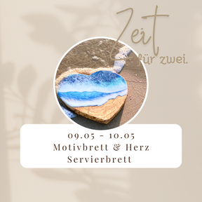Resinworkshop - Entdecke die Kunst des Resin - Das große Muttertags Special - Gieße ein Motivbrett und Servierbretter im Meeresdesign - 9. - 10. Mai 2025
