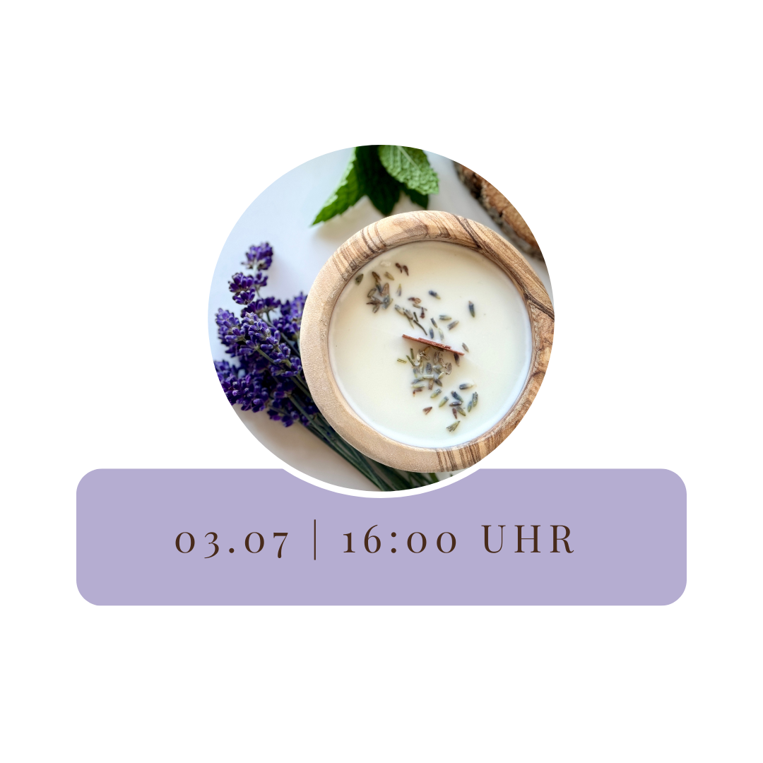 Kerzenworkshop Olivenschalen 03.07.26 um 16 Uhr