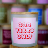 God Vibes Only - Duftkerze mit Spruch