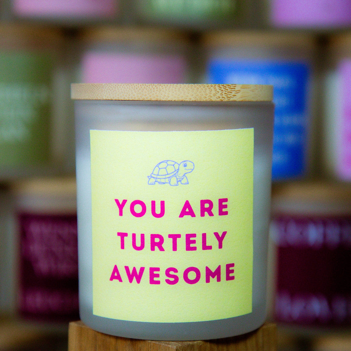 You are turtely awesome - Duftkerze mit Spruch