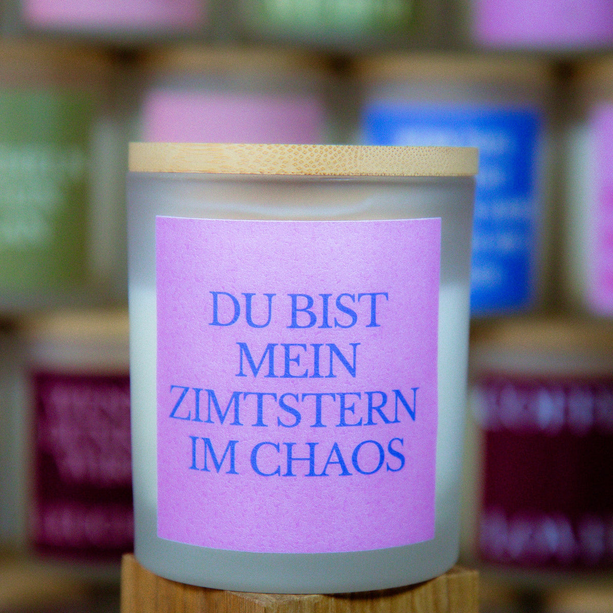 Mein Zimtstern - Duftkerze mit Spruch