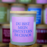 Mein Zimtstern - Duftkerze mit Spruch