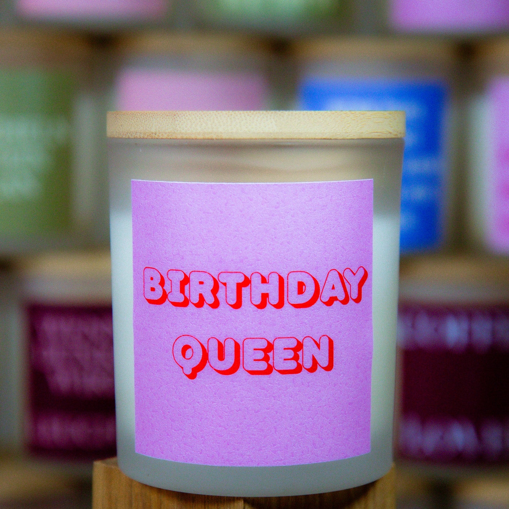 Birthday Queen - Duftkerze mit Spruch