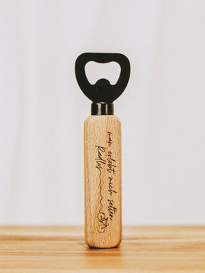 Flaschenöffner aus Holz