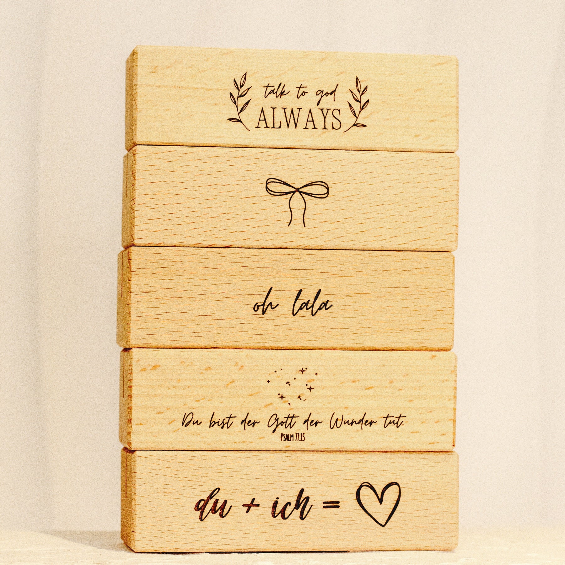 Bildhalter aus Naturholz