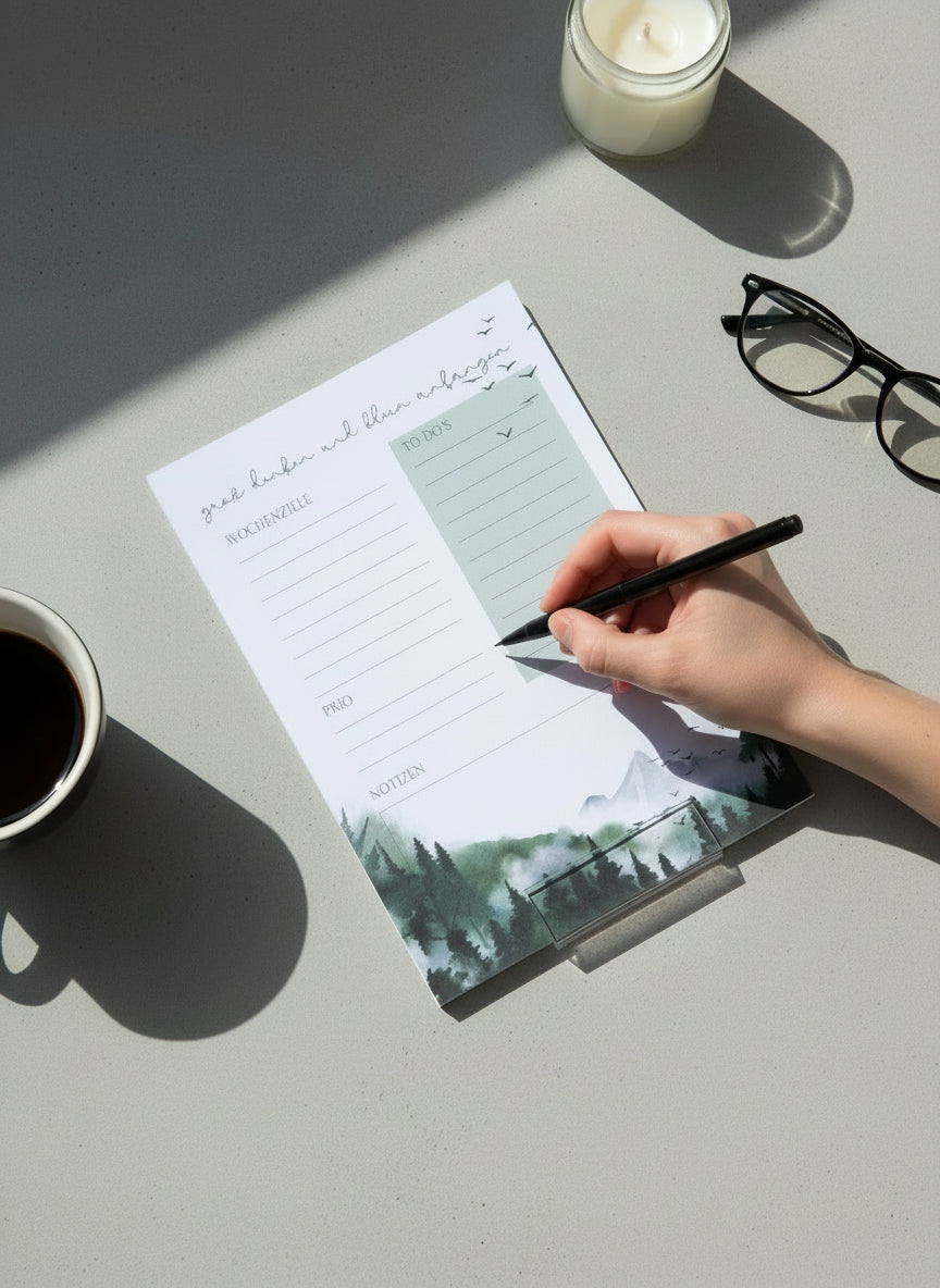 Notizblock A5 – Daily Planner