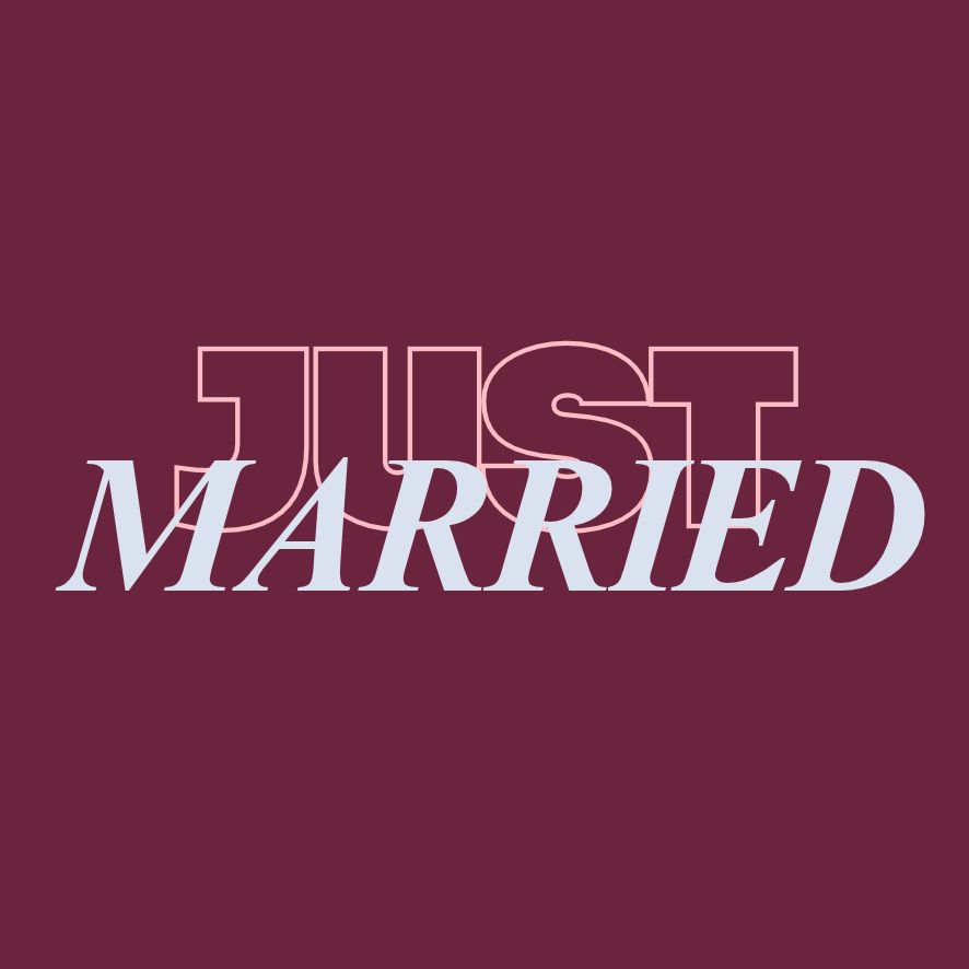 Just Married - Duftkerze mit Spruch