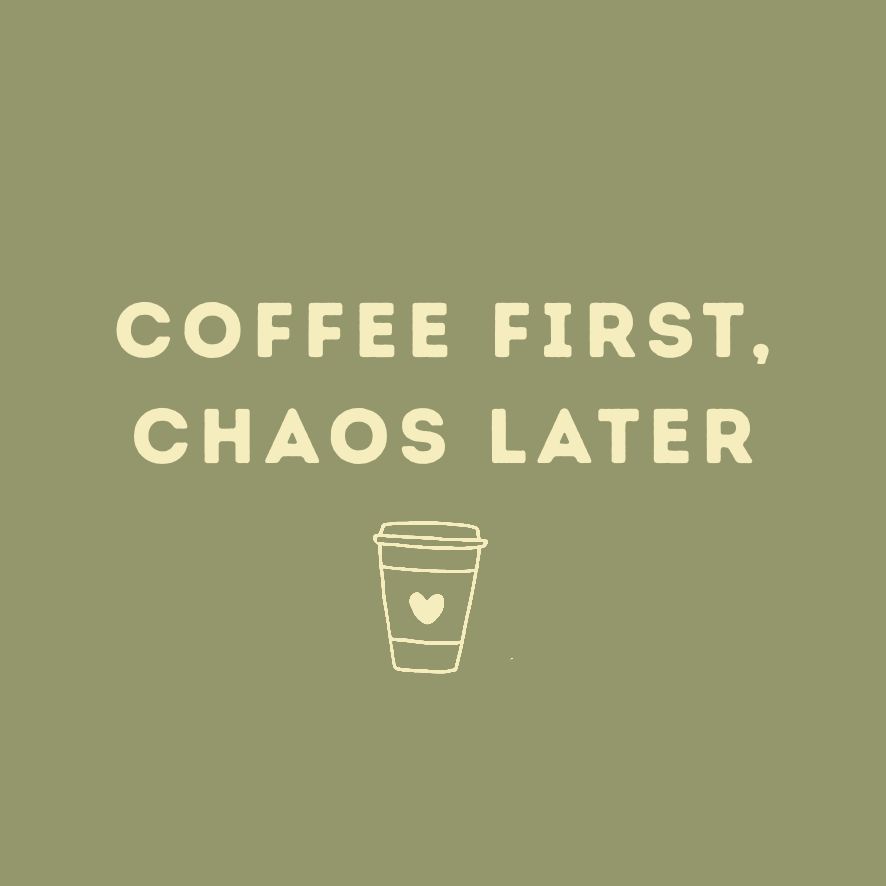 Coffee First - Duftkerze mit Spruch