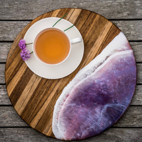 Servierbrett Teakwood - Rund